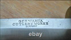 Beautiful Antique Allemania Cutlery Allemagne Couteau De Combat Dague En Acier Au Carbone
