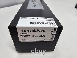 Benchmade 176BK SOCP Couteau Noir Fourreau 3.22 pouces Couteau Noir