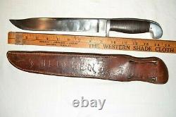 Big 14 Vintage Trench Art Combat Combat Fighting Dagger Wwii Era Bowie Couteau