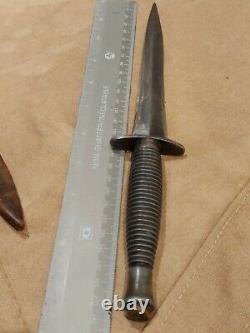 Black Devil Canada-usa Moderne Style De La Wwii Commando Dagger Knife 1970 Ww2