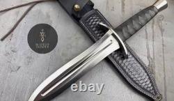 Boh-custom Dague de chasse en acier D2 fait main Couteau Bowie Couteau de survie