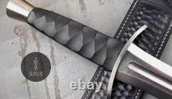 Boh-custom Dague de chasse en acier D2 fait main Couteau Bowie Couteau de survie