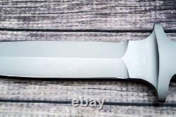 Boker Plus Schanz Dague Intégrale SID, Acier 440C Sablé, Étui en Cuir Noir