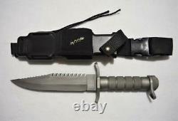 Buckmaster 184 Survival Knife Withsheathcompassdaggers (sharpened, Jamais Utilisé)