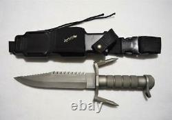 Buckmaster 184 Survival Knife Withsheathcompassdaggers (sharpened, Jamais Utilisé)