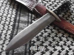 Buffalo Vintage Style Personnalisé Échelle Amérindien Dague Couteau Fdc Solomon