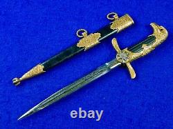 Bulgare Bulgarie Ww2 Allemand Made Air Force Officer’s Dagger Fighting Knife