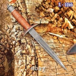 CASE V-42 Dague à Double Tranchant Couteau des Forces Spéciales US WWII FSSF Brigade du Diable