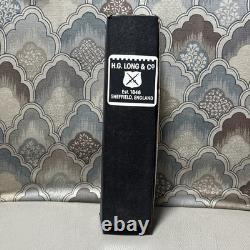 COUTEAU À LAME DE REVERBÈRE OSS 5 FAIT MAIN VINTAGE H. G. LONG & Co., AVEC ÉTUI