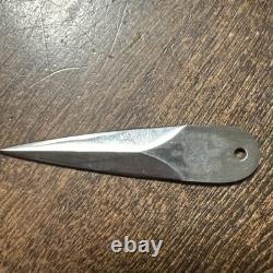 COUTEAU À POUCE OSS 3 À REVER DE VINTAGE H. G. LONG & Co. FAIT MAIN, FOURREAU