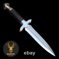 COUTEAU D'AGRESSEUR COMBAT Couteau fait main en acier D2 EDC tactique de survie et de chasse