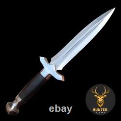 COUTEAU D'AGRESSEUR COMBAT Couteau fait main en acier D2 EDC tactique de survie et de chasse