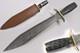 Couteau Dague Gladius Romain En Acier Damas 21kma Micarta Avec Pointe En Touche 1560
