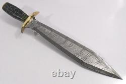COUTEAU DAGUE GLADIUS ROMAIN EN ACIER DAMAS 21KMA MICARTA AVEC POINTE EN TOUCHE 1560
