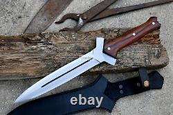 COUTEAU DE CHASSE - Lame de 9 pouces - Couteau tactique - Survival - Fait main - Couteau de combat