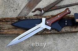 COUTEAU DE CHASSE - Lame de 9 pouces - Couteau tactique - Survival - Fait main - Couteau de combat