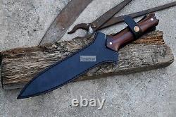 COUTEAU DE CHASSE - Lame de 9 pouces - Couteau tactique - Survival - Fait main - Couteau de combat