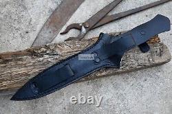 COUTEAU DE CHASSE - Lame de 9 pouces - Couteau tactique - Survival - Fait main - Couteau de combat