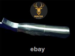 COUTEAU DE COMBAT FULLER DAGGER Full Tang Fait Main Acier D2 Corne de Bélier Couteau de Chasse