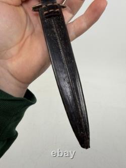 COUTEAU DE COMBAT THÉÂTRE FAIT MAIN US WW2 WWII AVEC FOURREAU