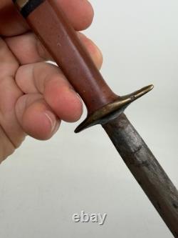 COUTEAU DE COMBAT THÉÂTRE FAIT MAIN US WW2 WWII AVEC FOURREAU