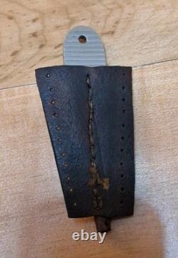 COUTEAU DE POCHE VINTAGE H. G. LONG & Co. FAIT À LA MAIN OSS 3 AVEC GRIFFES /100, ÉTUI