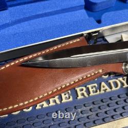 COUTEAU KERSHAW VINTAGE - MODÈLE 1007 TROOPER - DAGUE KERSHAW - Avec ÉTUI et BOÎTE ORIGINALE