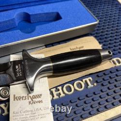 COUTEAU KERSHAW VINTAGE - MODÈLE 1007 TROOPER - DAGUE KERSHAW - Avec ÉTUI et BOÎTE ORIGINALE