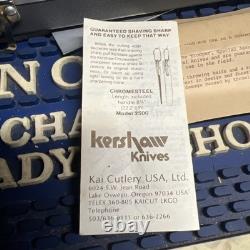 COUTEAU KERSHAW VINTAGE - MODÈLE 1007 TROOPER - DAGUE KERSHAW - Avec ÉTUI et BOÎTE ORIGINALE