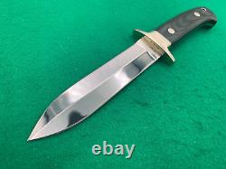 COUTEAU VOORHIS 10-1/2 DAGGER CUSTOM Fighter 6 TANG effilé Couteau rare avec étui