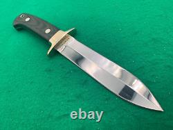 COUTEAU VOORHIS 10-1/2 DAGGER CUSTOM Fighter 6 TANG effilé Couteau rare avec étui