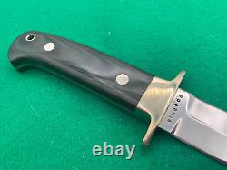 COUTEAU VOORHIS 10-1/2 DAGGER CUSTOM Fighter 6 TANG effilé Couteau rare avec étui