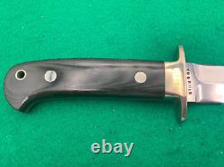 COUTEAU VOORHIS 10-1/2 DAGGER CUSTOM Fighter 6 TANG effilé Couteau rare avec étui