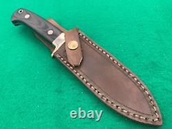 COUTEAU VOORHIS 10-1/2 DAGGER CUSTOM Fighter 6 TANG effilé Couteau rare avec étui