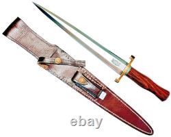 COUTEAUX PERSONNALISÉS RBH Grand Couteau Dague Stiletto Cure-dent 17 FABRIQUÉ AUX ÉTATS-UNIS