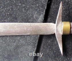 Ceinture de poignard à lame fixe pour botte avec poignée de câble antique vintage