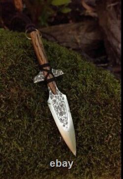 Couteau À Lame Fixe En Acier Au Carbone Dagger, Camping Survival Couteau À Viking Tactique