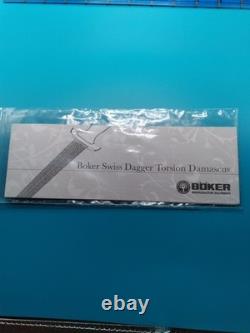 Couteau Boker Swiss Dagger en damas torsadé