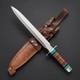 Couteau Bowie De Chasse Et De Camping Artisanal Sur Mesure En Acier D2 Et Acier Inoxydable