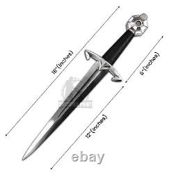 Couteau Dagger Black Knight Fait Main, Couteau Dagger Medieval, Couteau Dagger Viking