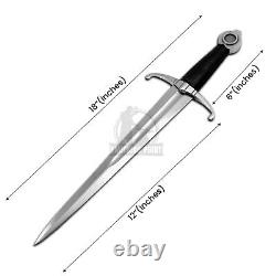 Couteau Dagger Henry V Fait Main, Couteau Dagger Médiéval Couteau Dagger Viking + Gaine