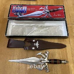 Couteau Dagger Hornet GiL HIBBEN 1997 avec Étui CIB Édition Signature Première Série UC985