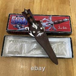 Couteau Dagger Hornet GiL HIBBEN 1997 avec Étui CIB Édition Signature Première Série UC985