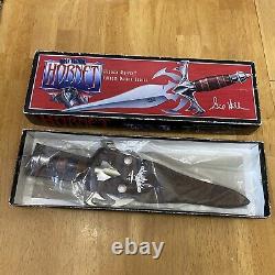 Couteau Dagger Hornet GiL HIBBEN 1997 avec Étui CIB Édition Signature Première Série UC985