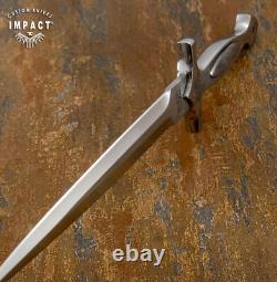 Couteau Dagger Rare Sur Mesure Plein Tang Impact Cutlery Manche En Incrustation Damas