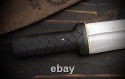 Couteau Dagger Thorfinn en acier à haute teneur en carbone avec étui en cuir meilleur cadeau