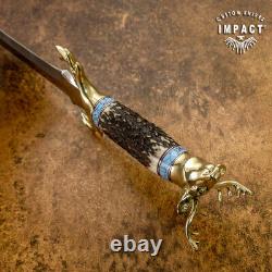 Couteau Dague Art Rare Personnalisé D2 Impact Cutlery Manche En Corne De Cerf