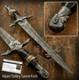 Couteau Dague Art En Damas Rare Personnalisé Avec Manche En Bois De Cerf Impact Cutlery