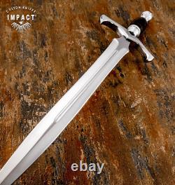Couteau Dague Épée Fuller D2 Personnalisé Impact Cutlery Cuir Empilé