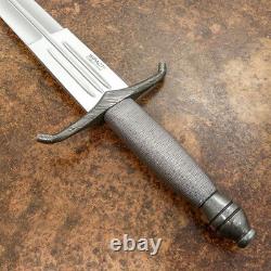 Couteau Dague Épée Personnalisée Rare D2 à Rainures Sanguines Enveloppée de Fil Impact Cutlery